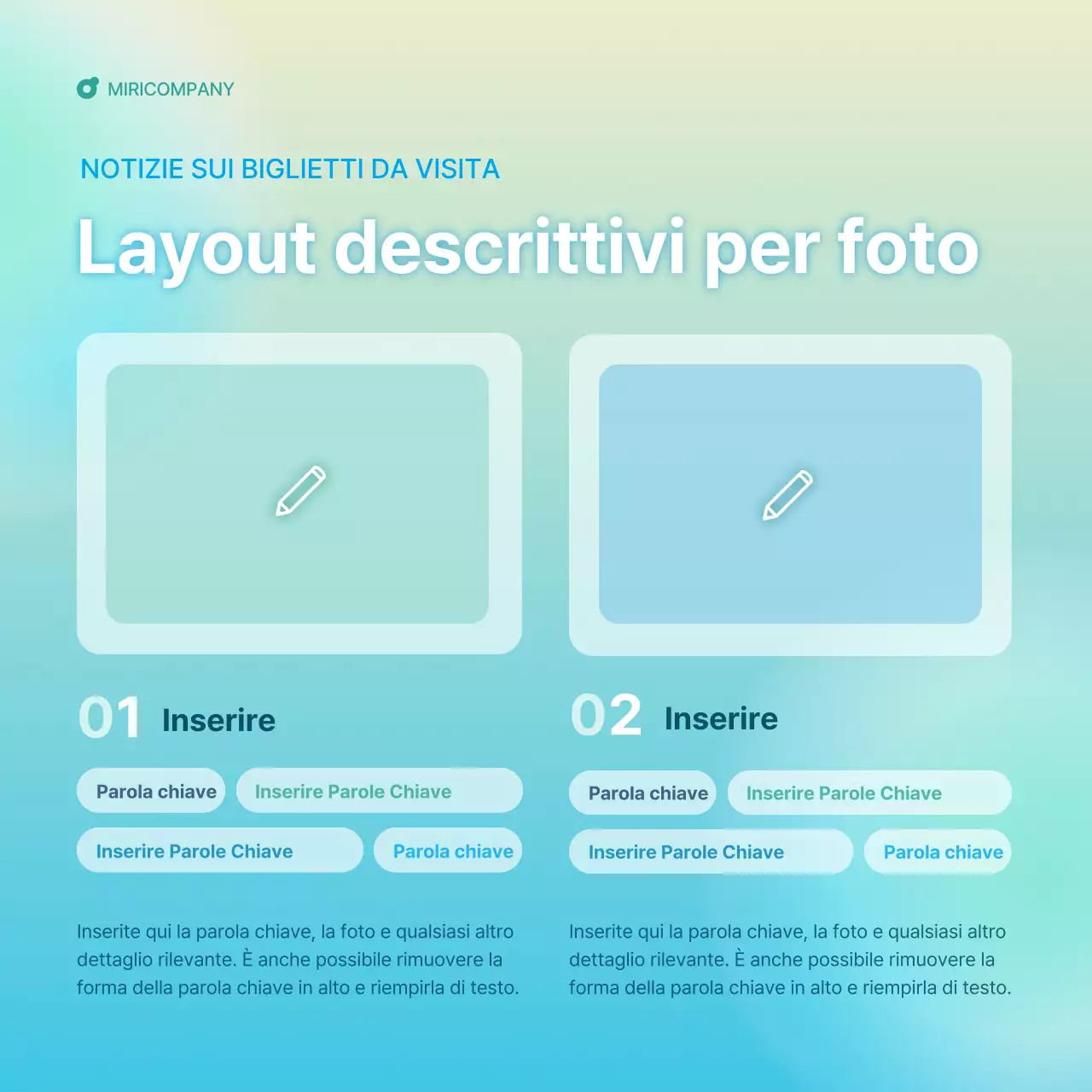 Una semplice guida alla newsletter aziendale in azzurro e menta