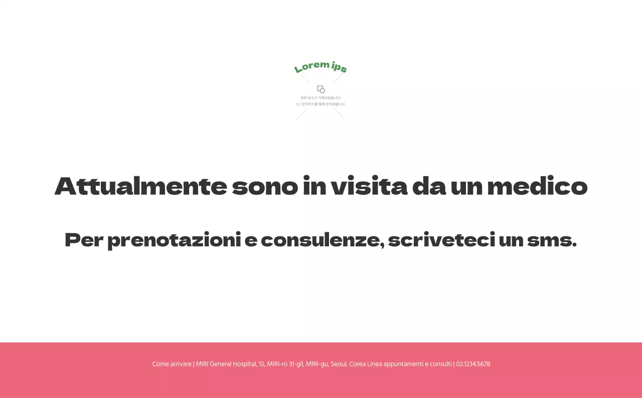 Un ospedale festivo con illustrazioni a tema salute e famiglia e accenti colorati