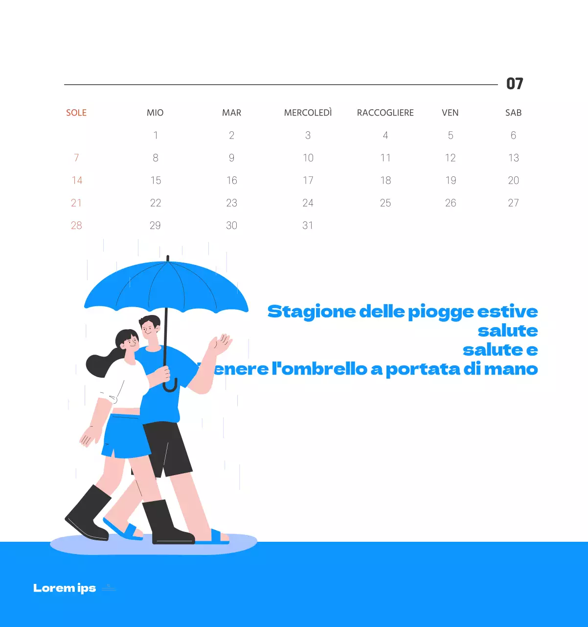 Un ospedale festivo con illustrazioni a tema salute e famiglia e accenti colorati