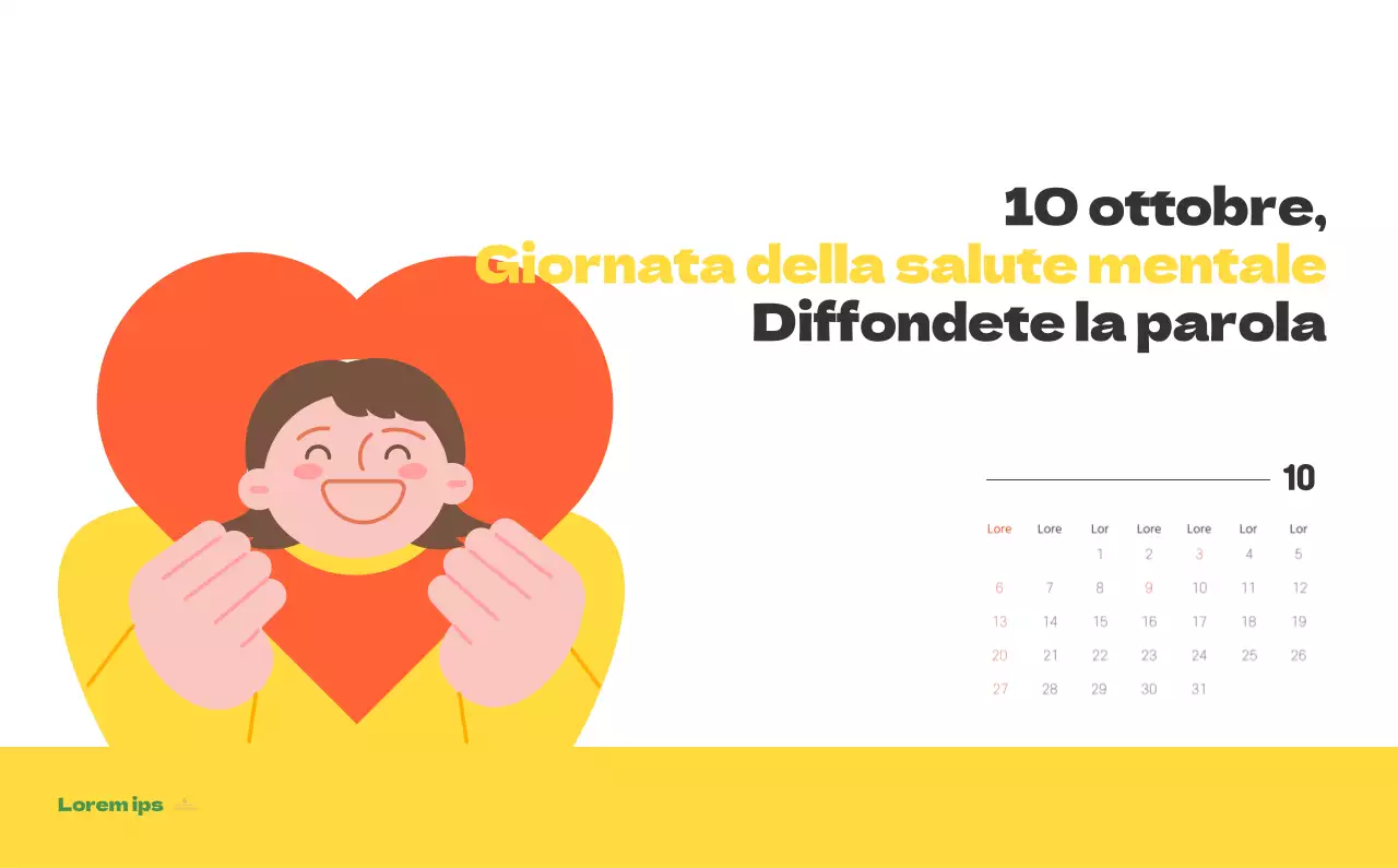 Un ospedale festivo con illustrazioni a tema salute e famiglia e accenti colorati