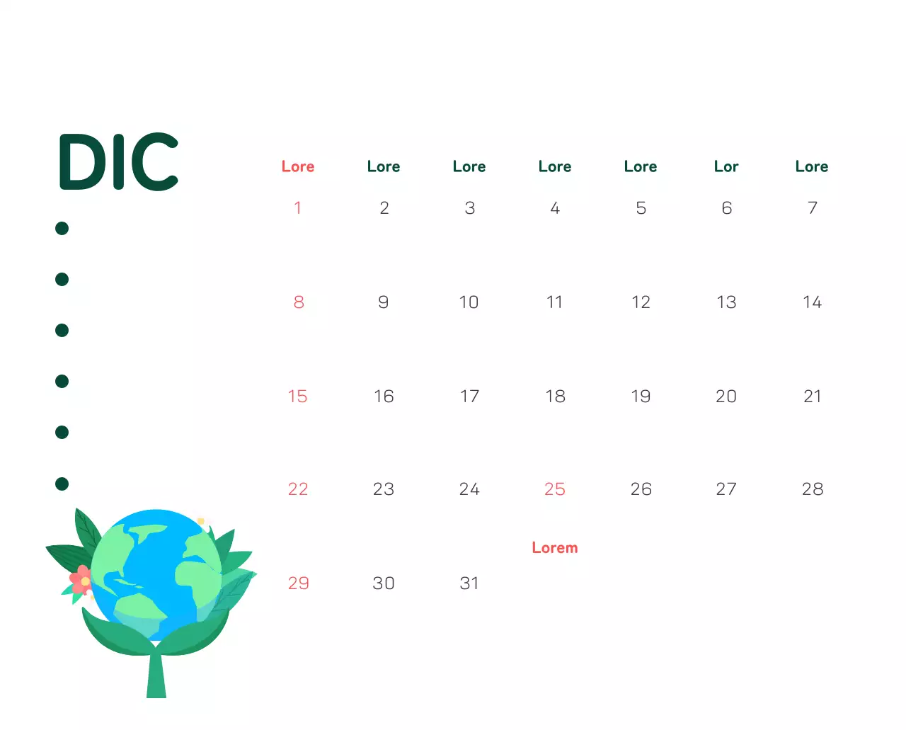 Celebrazione delle festività natalizie con illustrazioni colorate di persone e del pianeta.