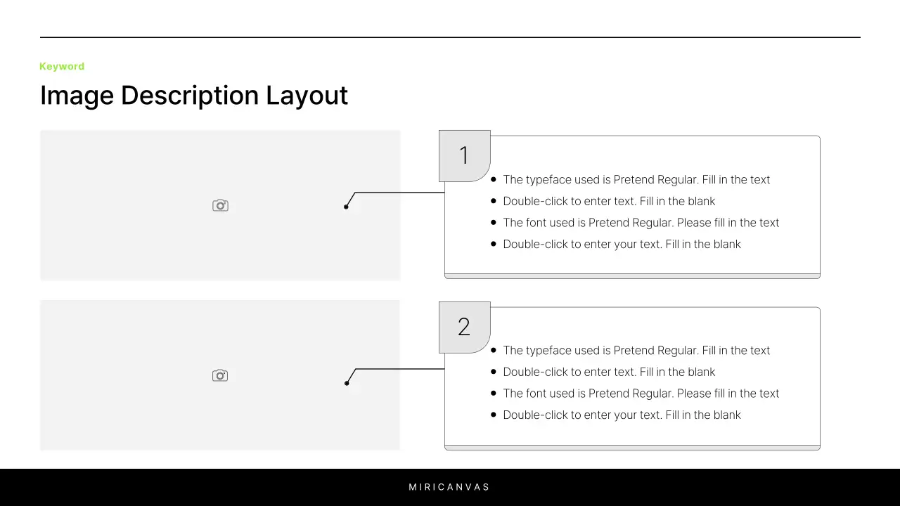 A simple white and chartreuse report to introduce your project