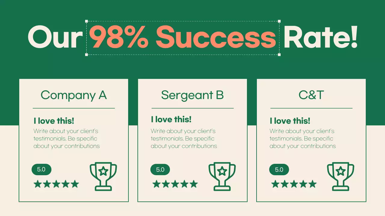 그린 모던 비즈니스 프레젠테이션