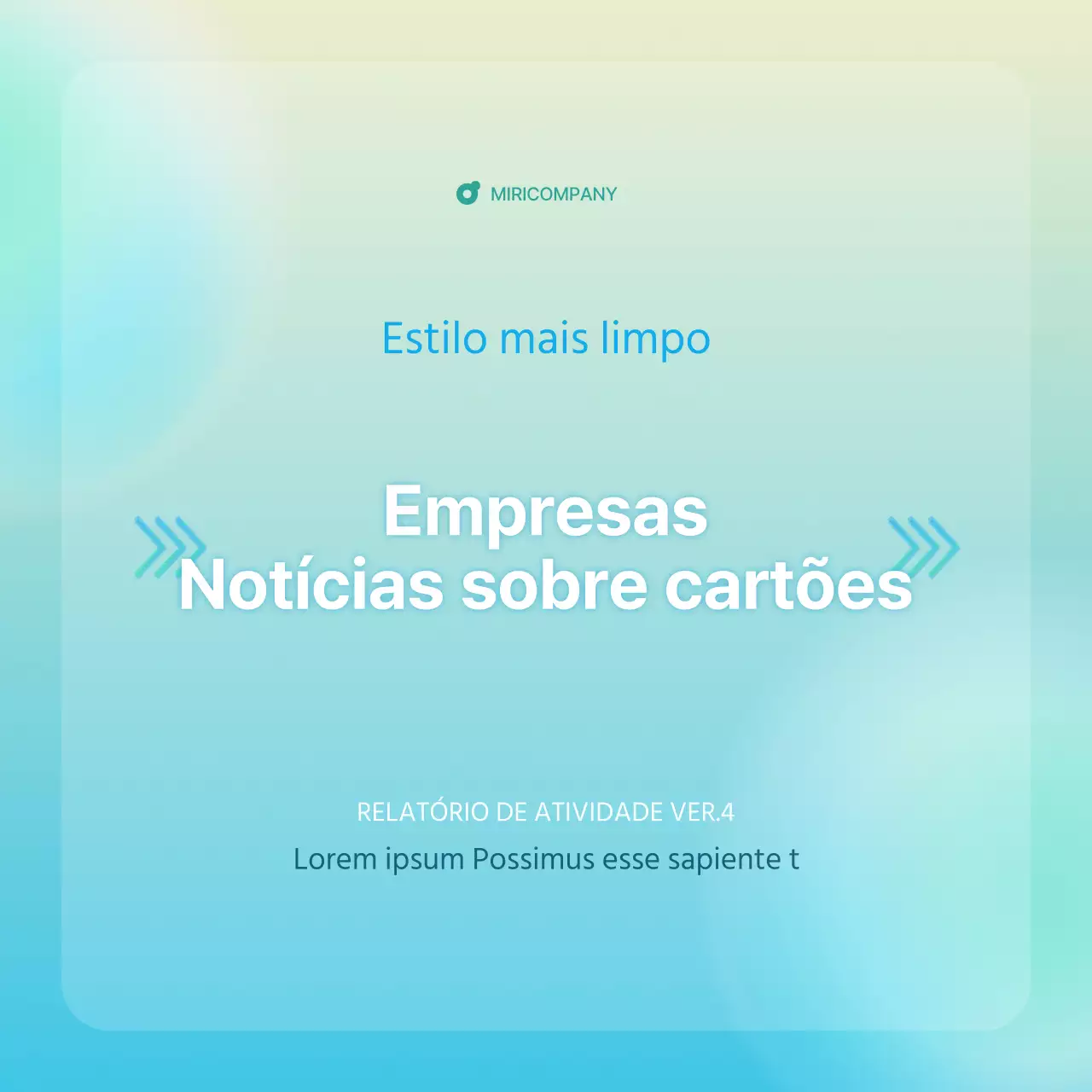 Um guia simples de boletim informativo empresarial em azul claro e menta