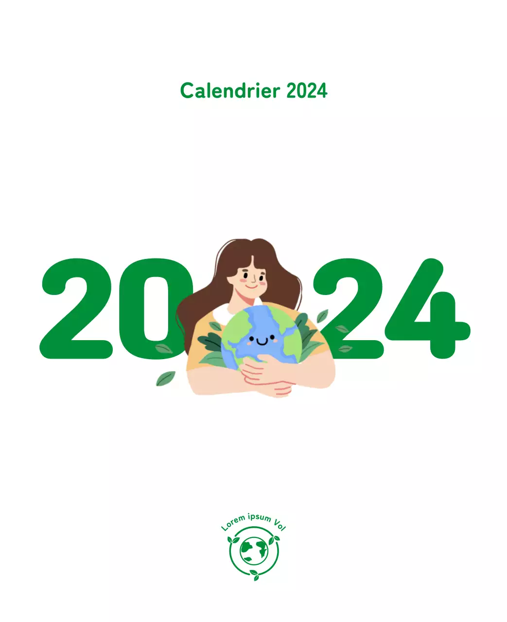 Une fondation sociale qui célèbre les fêtes de fin d'année avec des illustrations colorées de personnes et de la planète.