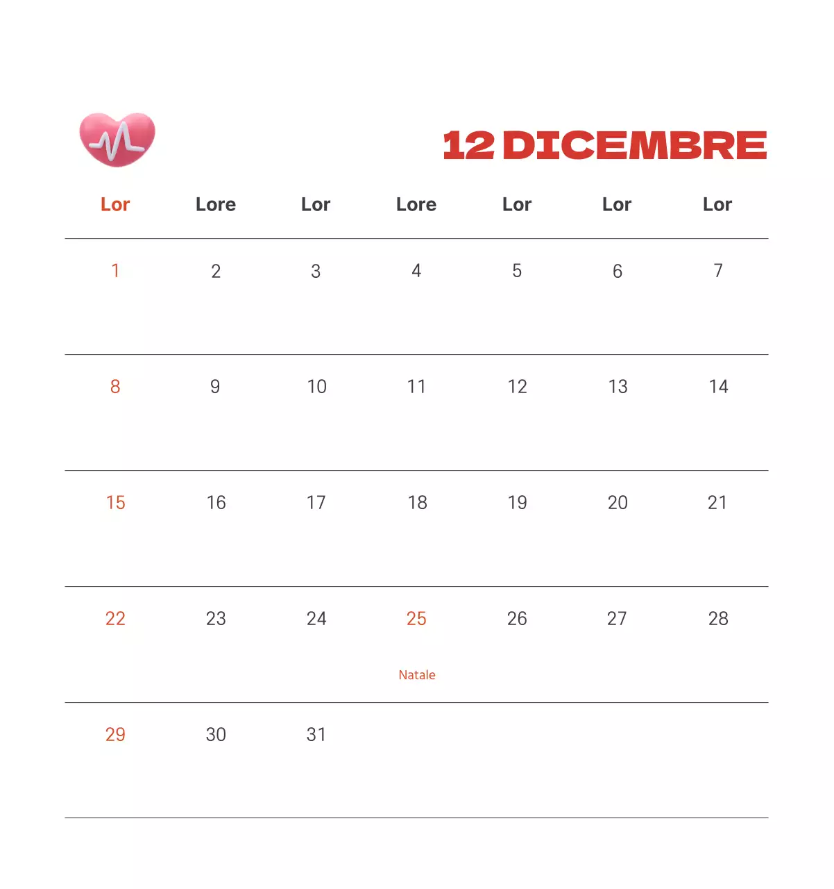 Un ospedale festivo con illustrazioni a tema salute e famiglia e accenti colorati