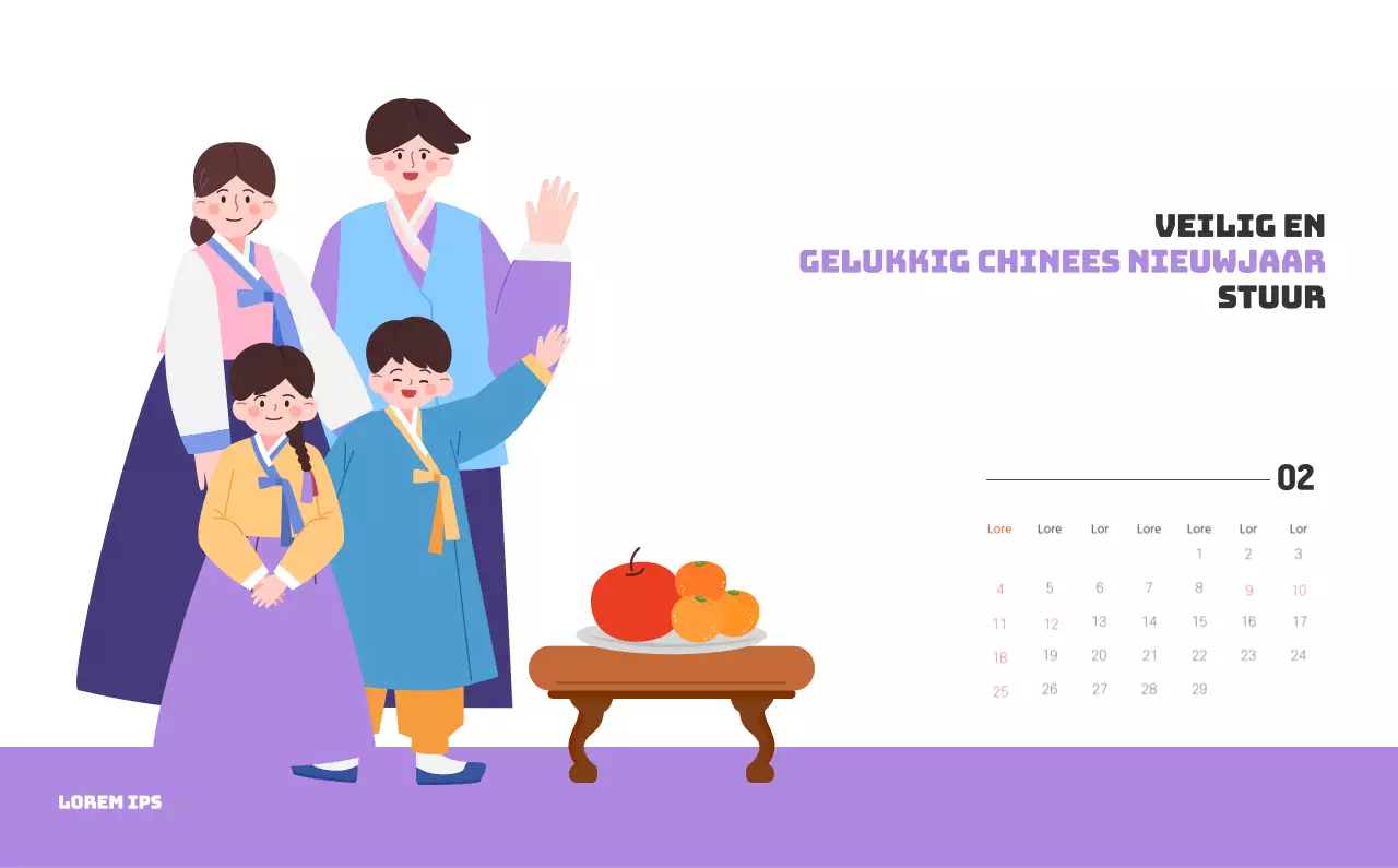 Een feestelijk ziekenhuis met illustraties met gezondheids- en gezinsthema's en kleurrijke accenten