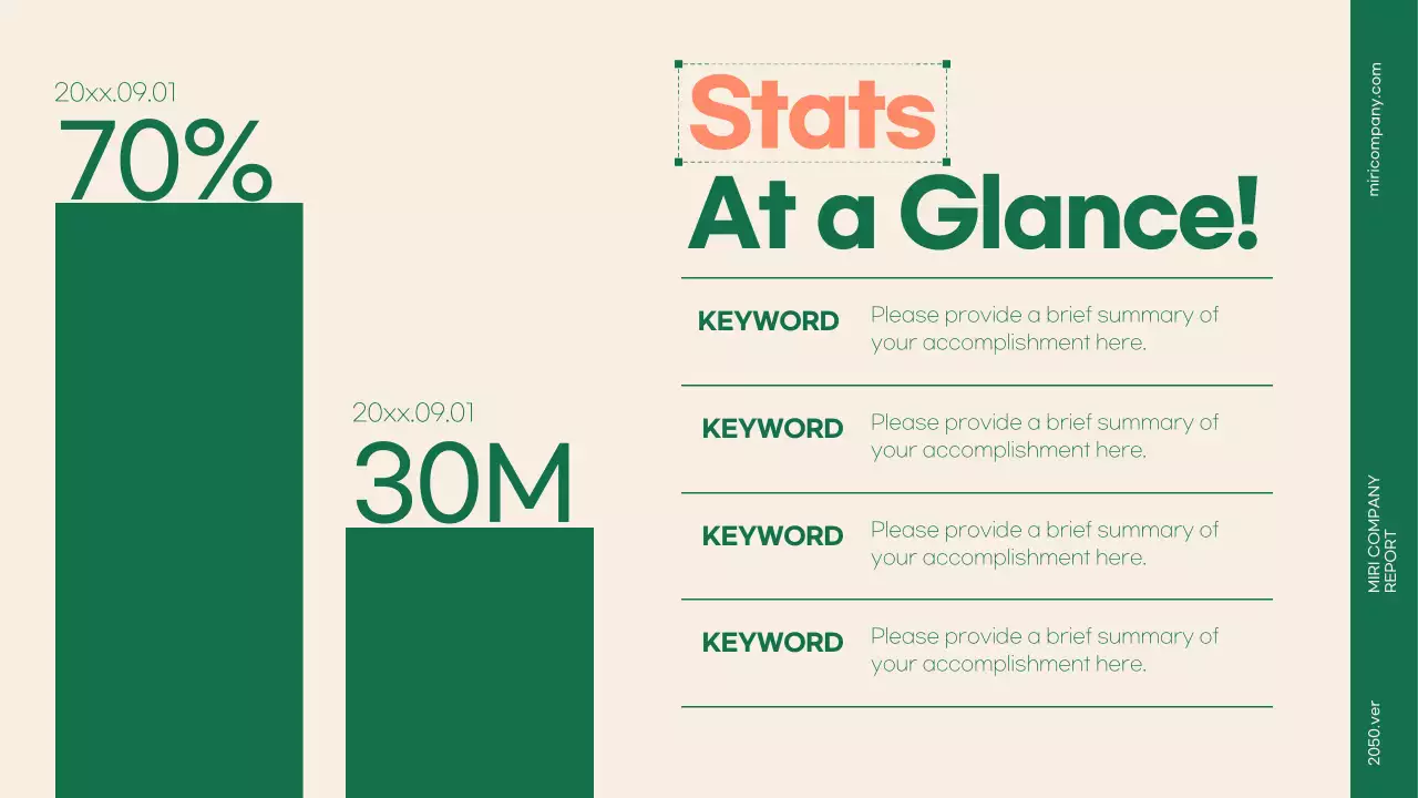그린 모던 비즈니스 프레젠테이션