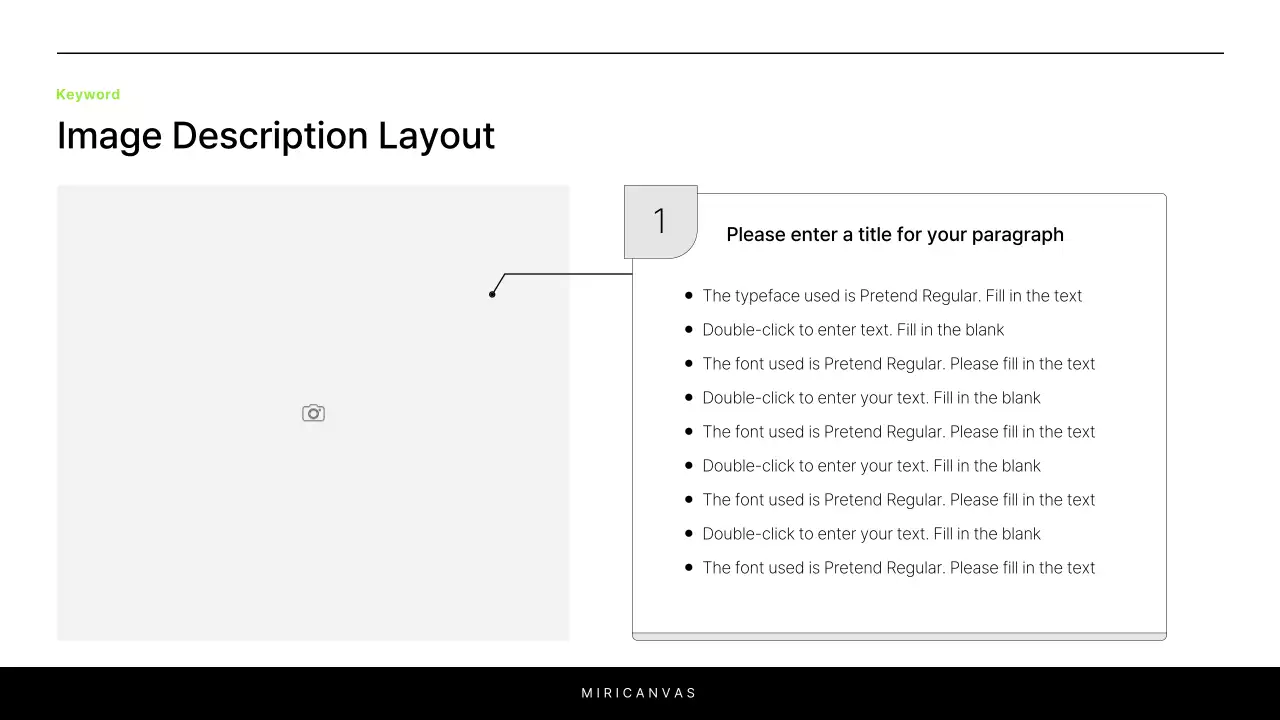 A simple white and chartreuse report to introduce your project