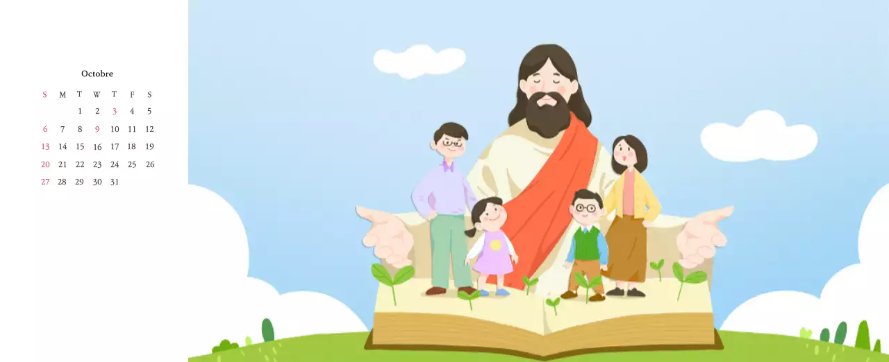 Des églises aux couleurs chaudes et des illustrations mignonnes