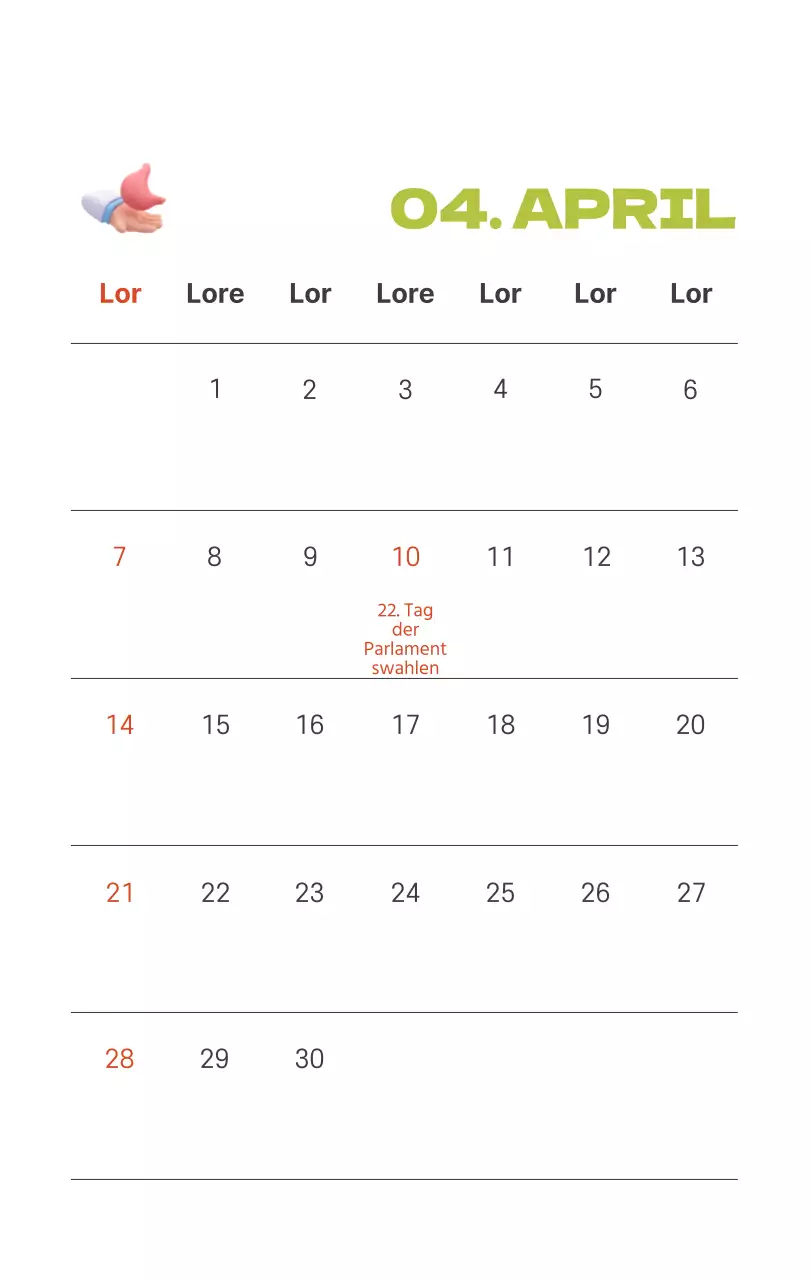 Ein festliches Krankenhaus mit Illustrationen zum Thema Gesundheit und Familie und farbenfrohen Akzenten