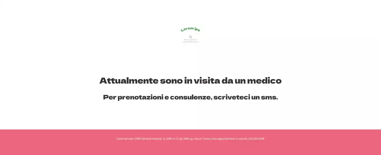 Un ospedale festivo con illustrazioni a tema salute e famiglia e accenti colorati