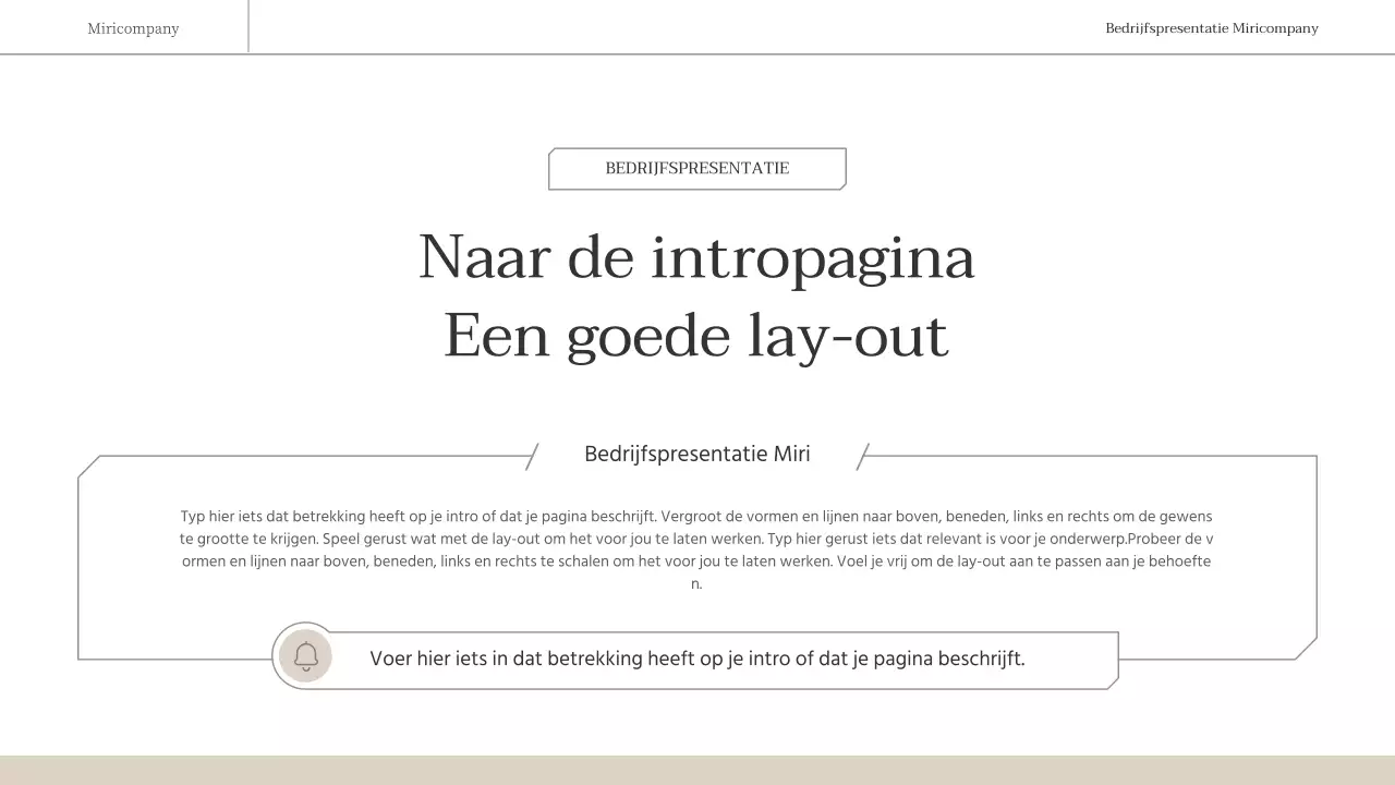 Een eenvoudig, emotioneel zakelijk rapport in bruin en wit