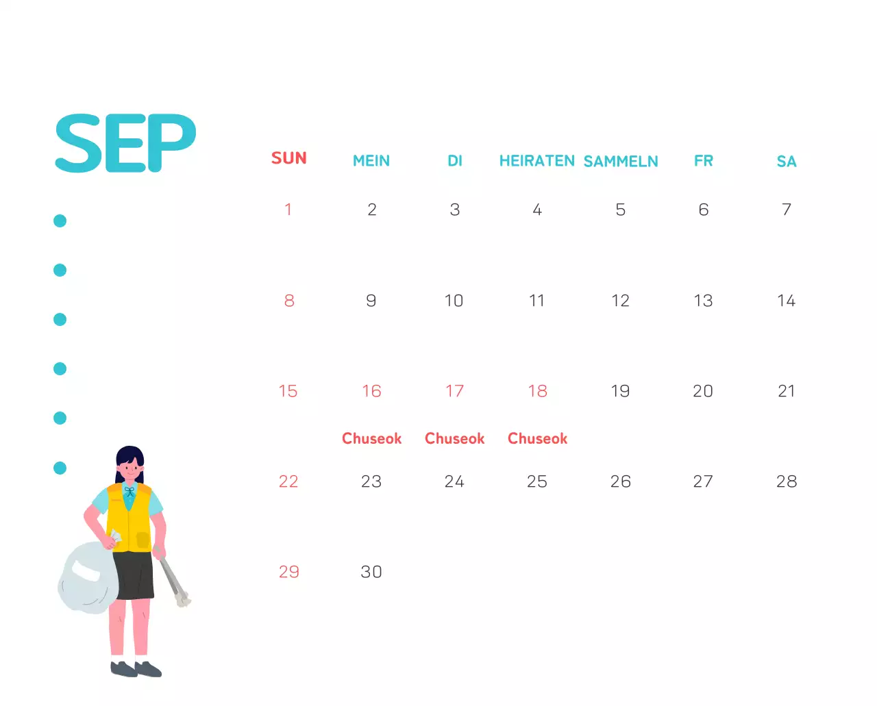 Mit farbenfrohen Illustrationen von Menschen und dem Planeten wird die Weihnachtszeit gefeiert.