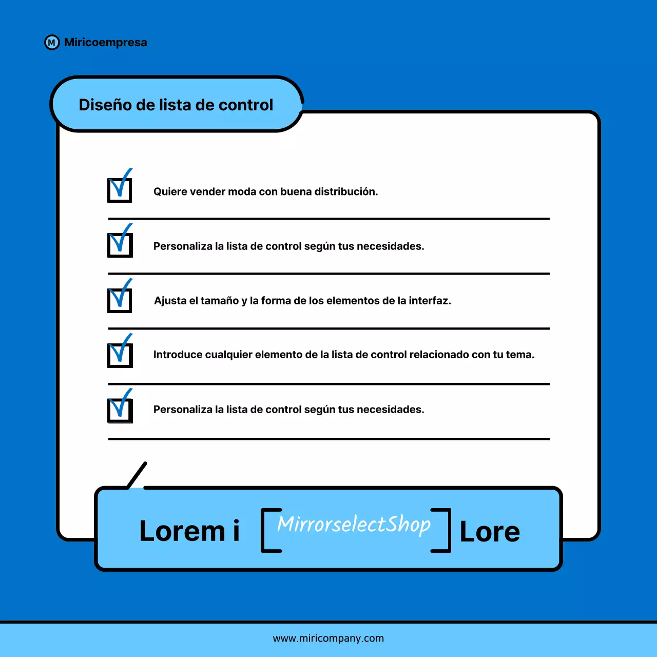 Propuesta minimalista de discurso empresarial en azul y azul claro