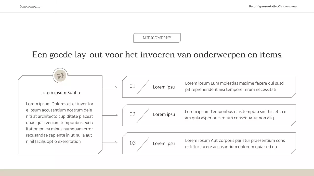 Een eenvoudig, emotioneel zakelijk rapport in bruin en wit
