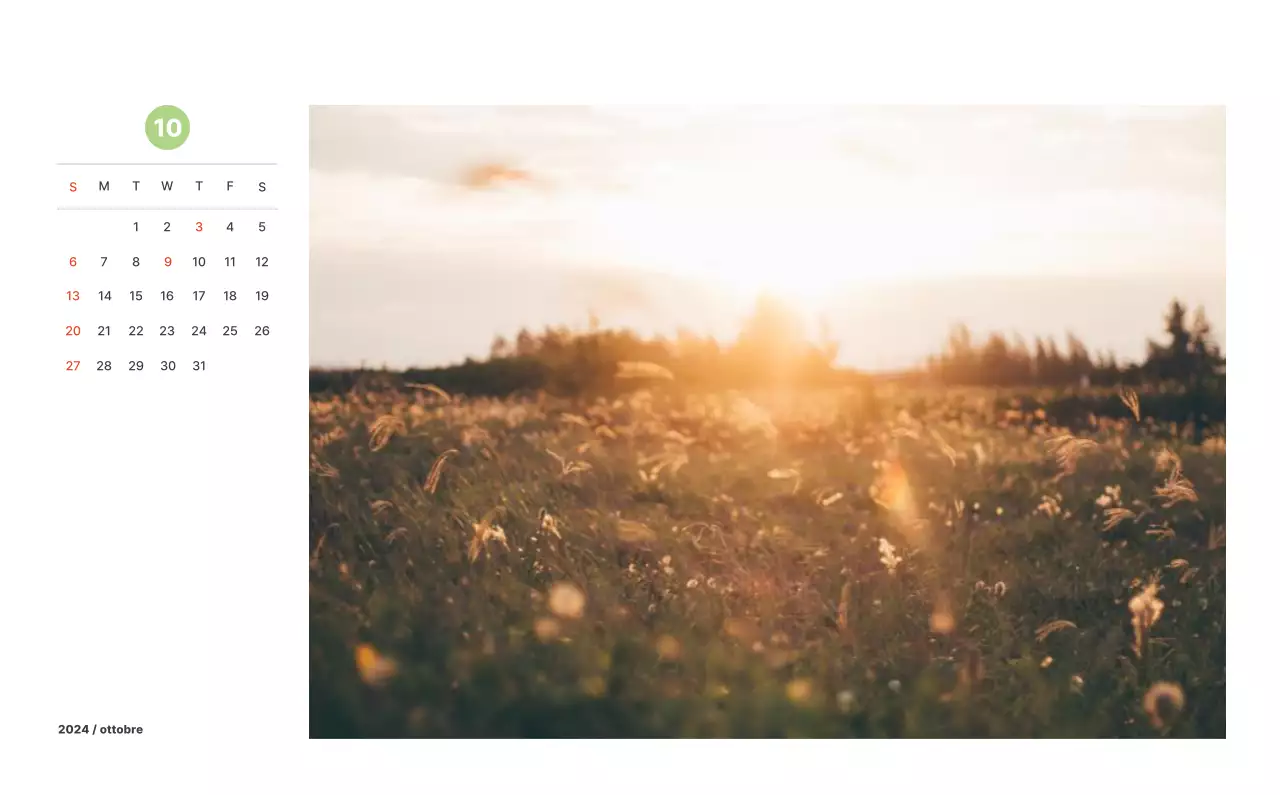 Calda fotografia di paesaggio con colori pastello
