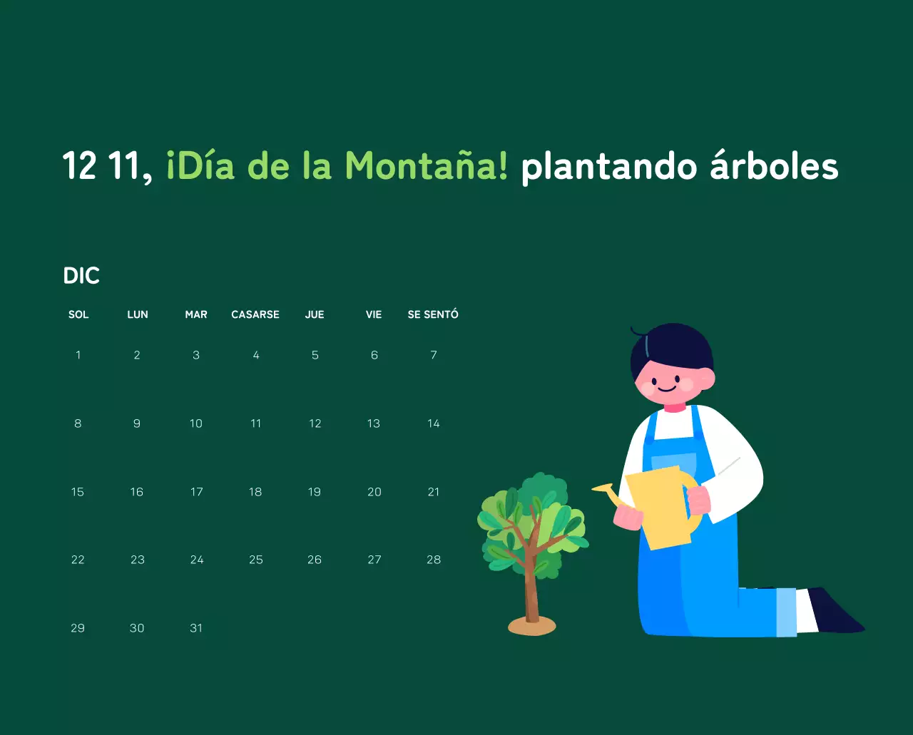 Celebra las fiestas navideñas con coloridas ilustraciones sobre las personas y el planeta.