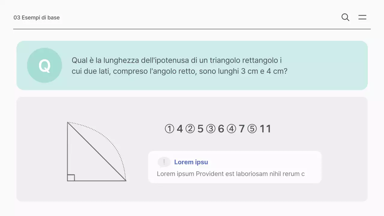 Risorse scolastiche di matematica semplice in bianco e menta