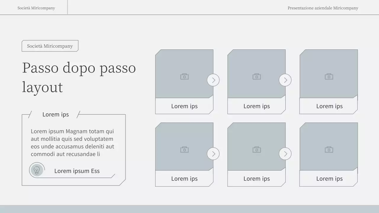 Una relazione d'affari semplice ed emozionale in azzurro e bianco