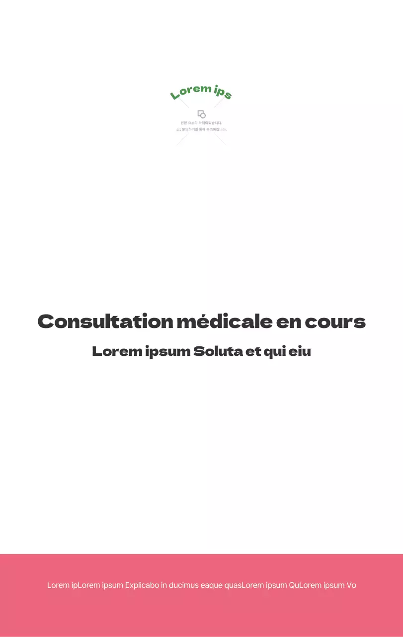 Un hôpital festif avec des illustrations sur le thème de la santé et de la famille et des accents colorés.