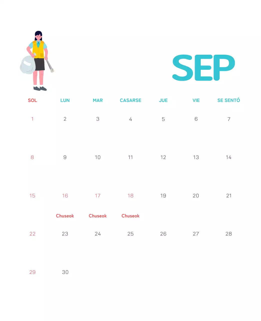 Una fundación social que celebra las fiestas con coloridas ilustraciones de personas y el planeta.