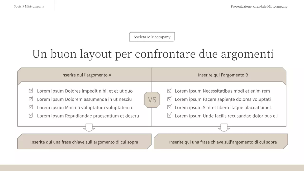 Una relazione d'affari semplice ed emozionale in bianco e marrone