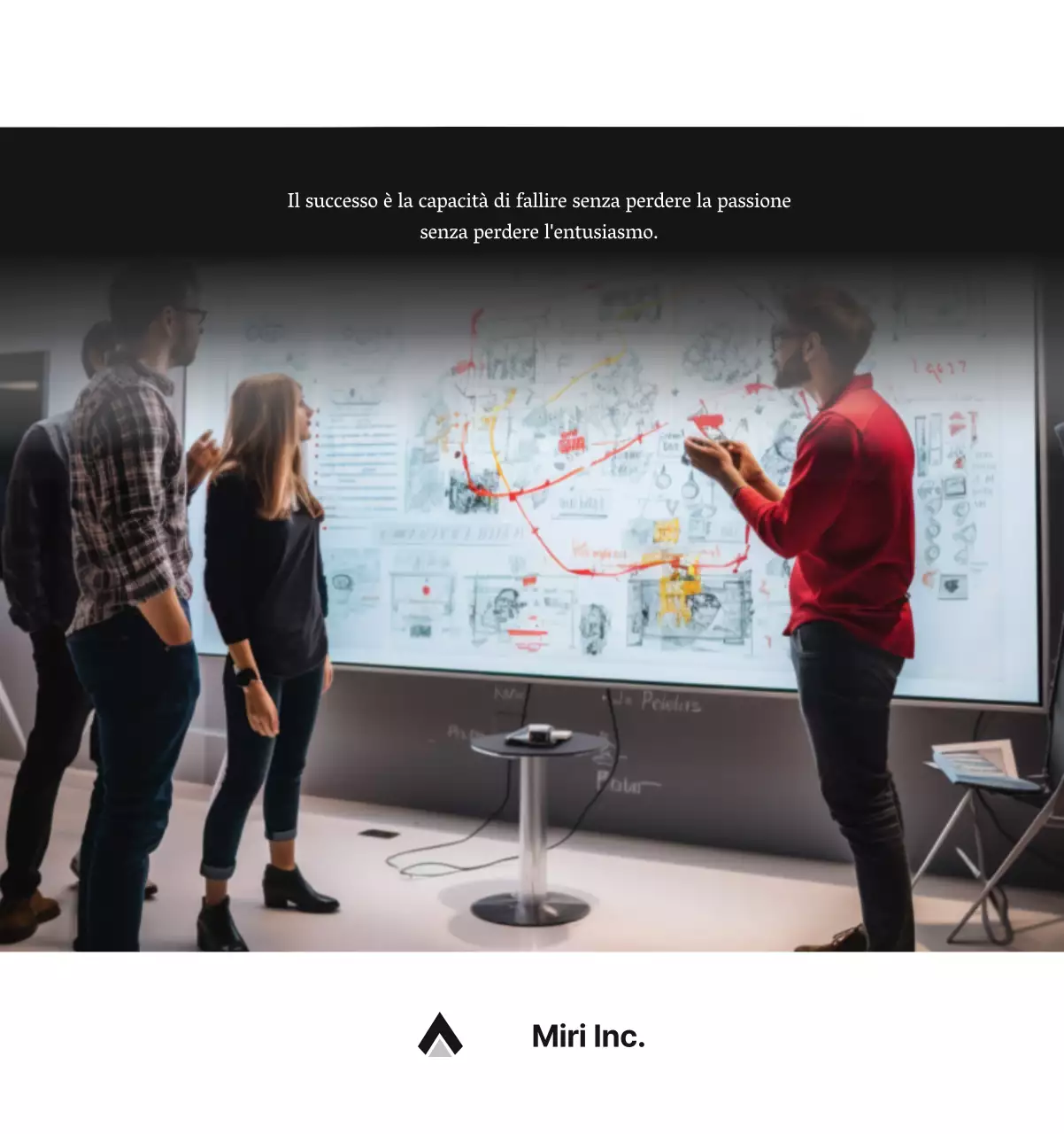 Un semplice calendario aziendale in grigio