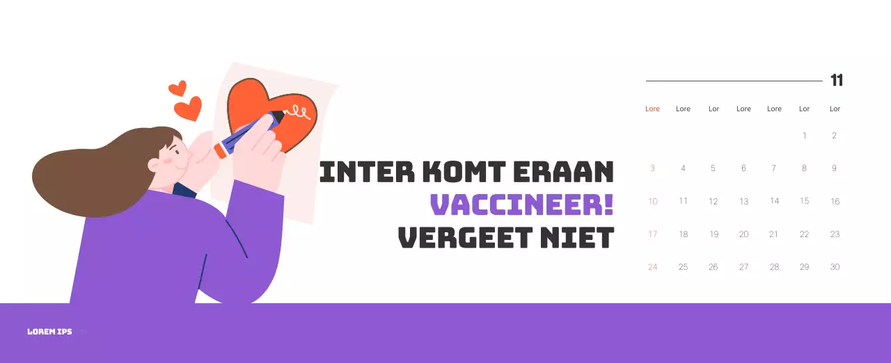 Een feestelijk ziekenhuis met illustraties met gezondheids- en gezinsthema's en kleurrijke accenten