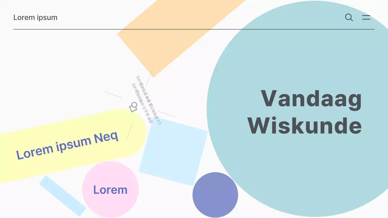 Eenvoudige wiskunde schoolmaterialen in wit en mint