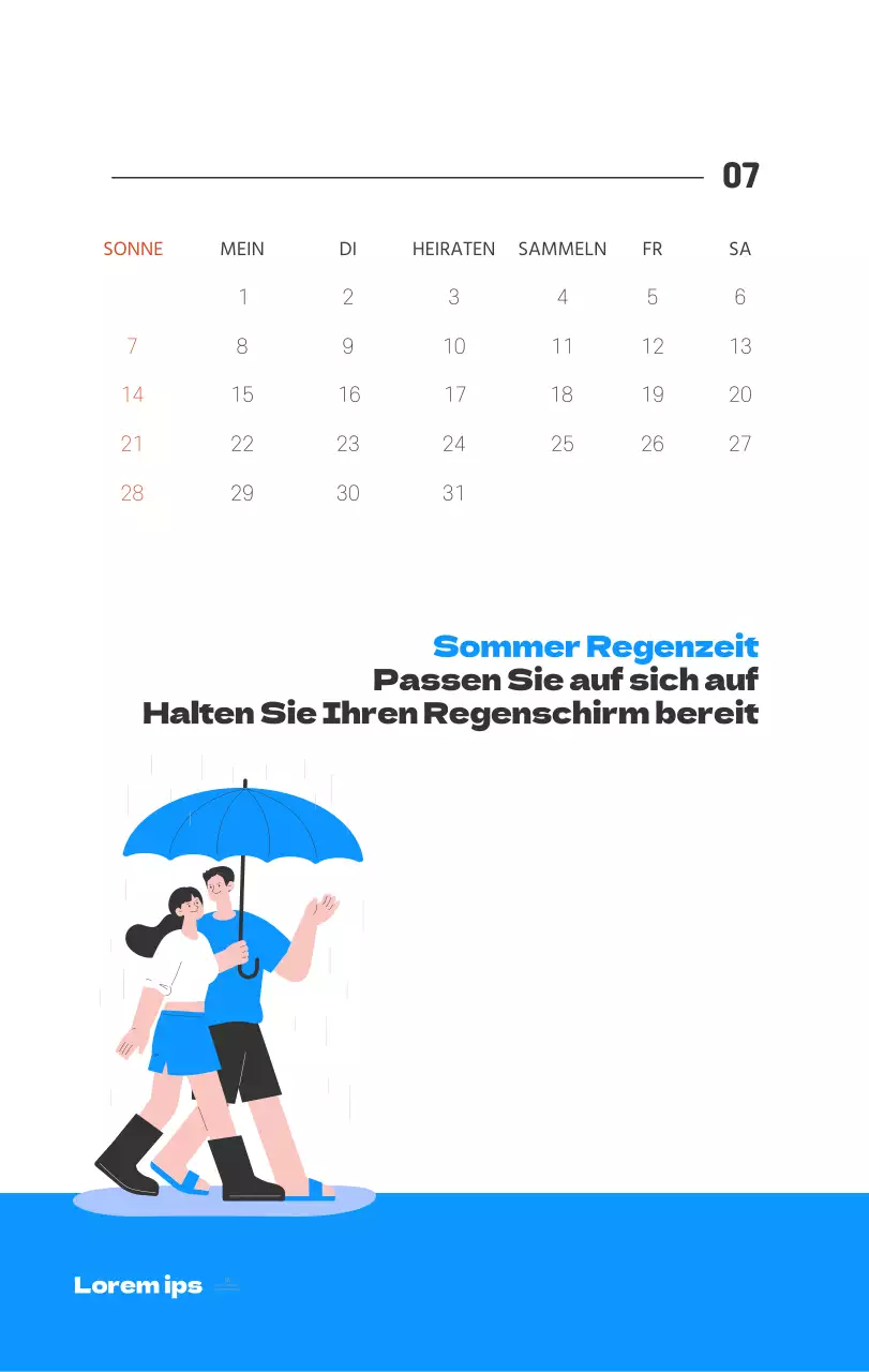 Ein festliches Krankenhaus mit Illustrationen zum Thema Gesundheit und Familie und farbenfrohen Akzenten