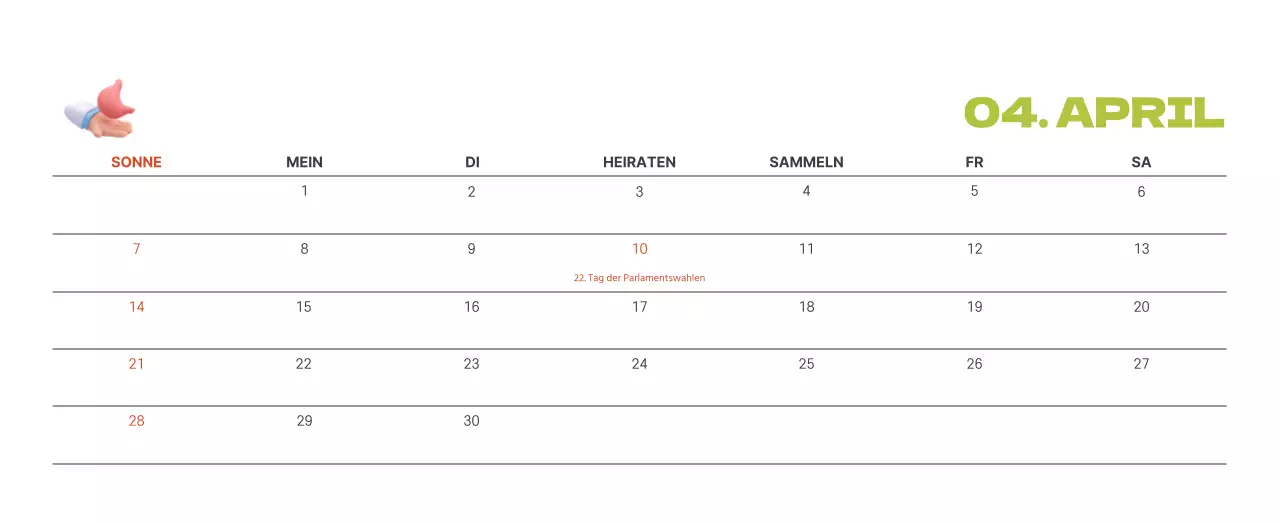 Ein festliches Krankenhaus mit Illustrationen zum Thema Gesundheit und Familie und farbenfrohen Akzenten