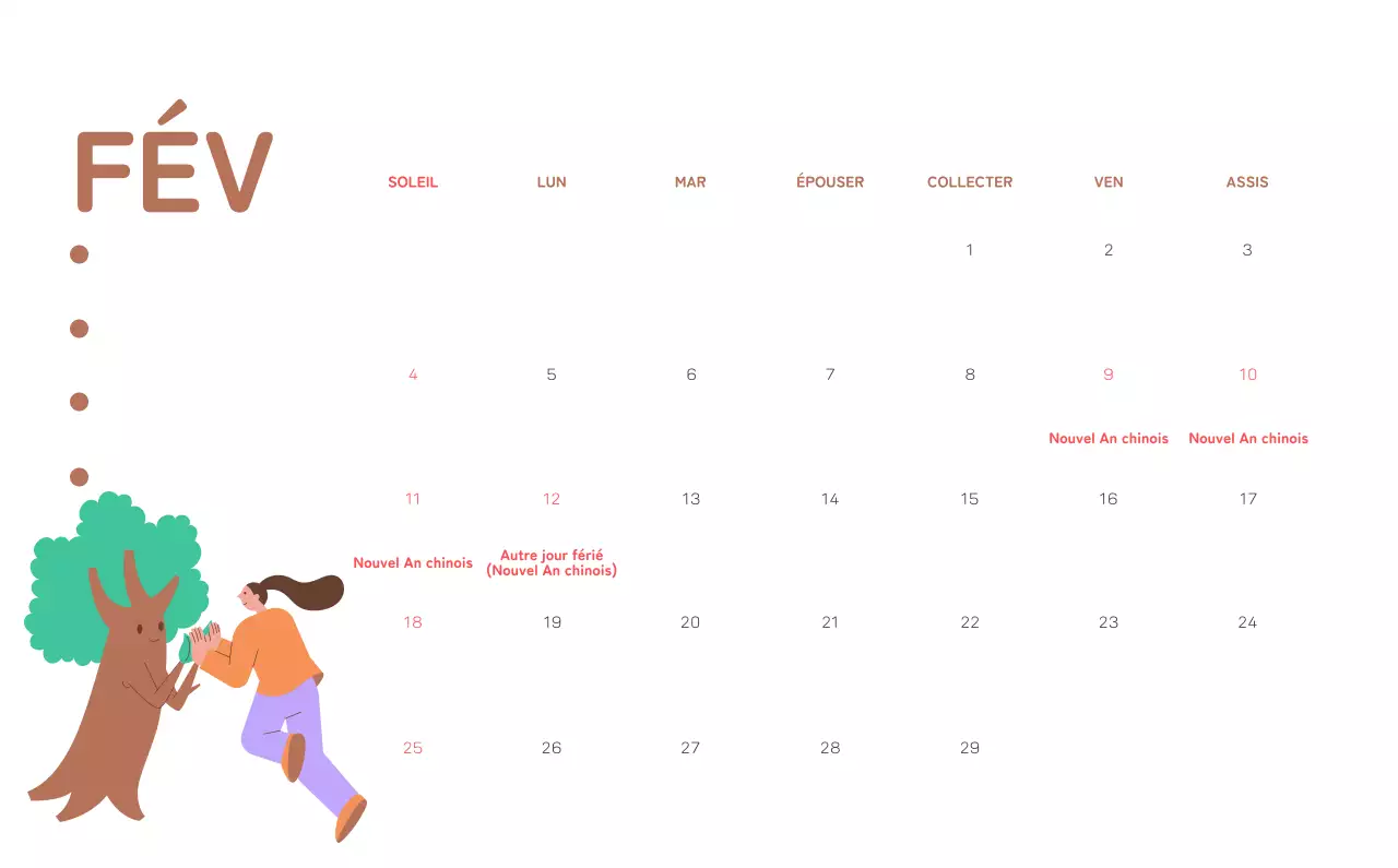 Célébration des fêtes de fin d'année avec des illustrations colorées de l'homme et de la planète.