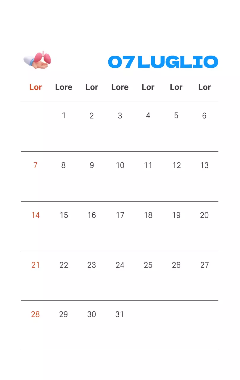 Un ospedale festivo con illustrazioni a tema salute e famiglia e accenti colorati