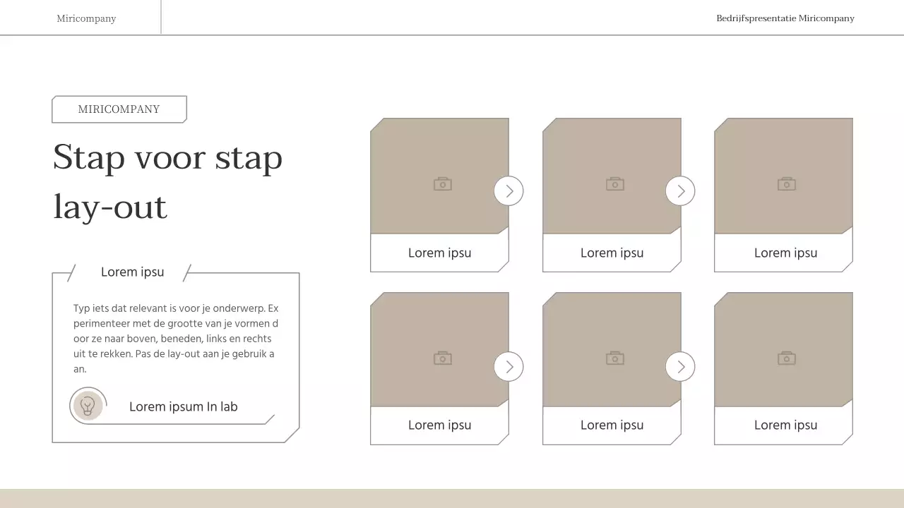 Een eenvoudig, emotioneel zakelijk rapport in bruin en wit