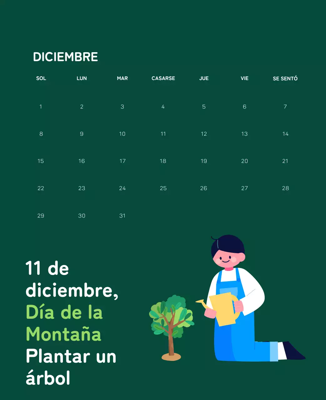 Una fundación social que celebra las fiestas con coloridas ilustraciones de personas y el planeta.