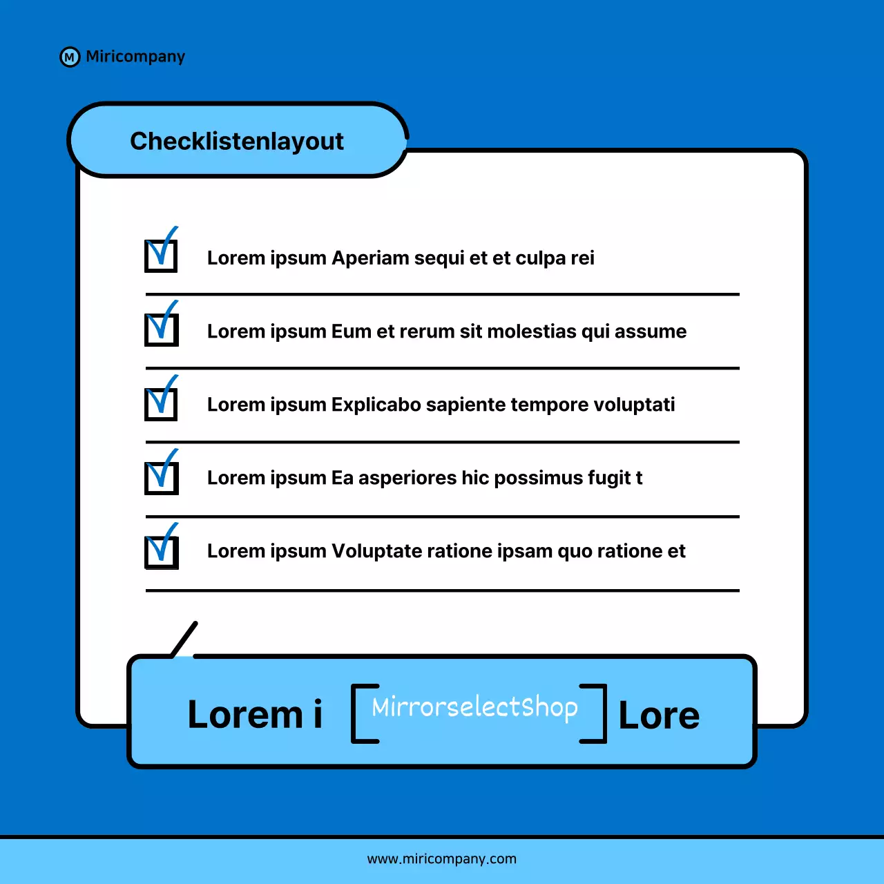 Minimalistischer Vorschlag für ein Geschäftsfeld in Blau und Hellblau