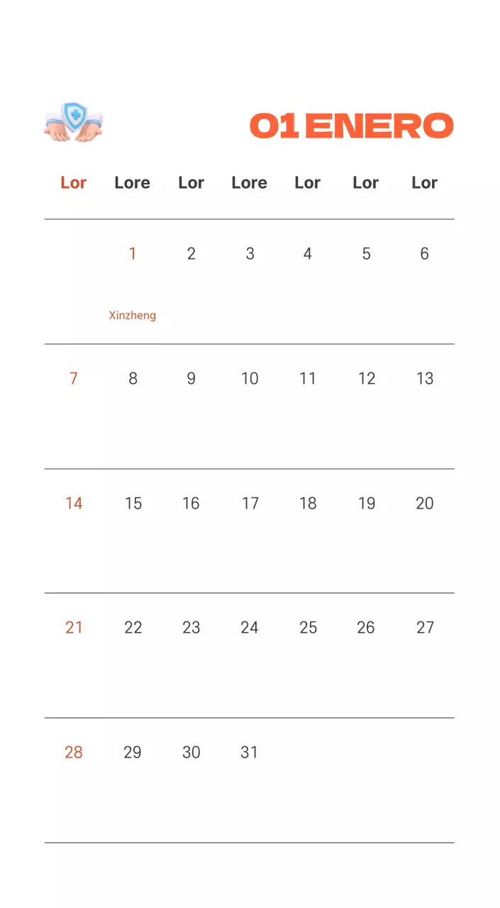 Un hospital festivo con ilustraciones de temática sanitaria y familiar y acentos de color