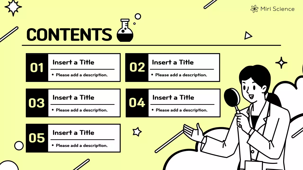 노란색 현대 과학 프레젠테이션