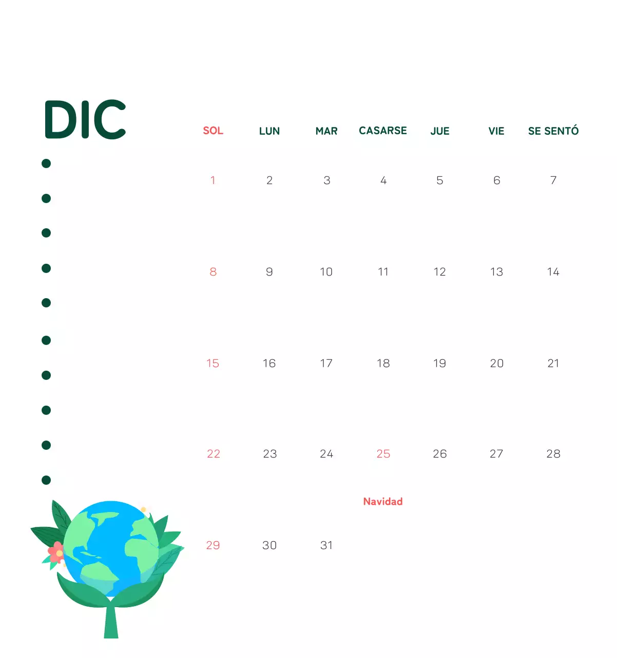 Celebra las fiestas navideñas con coloridas ilustraciones sobre las personas y el planeta.