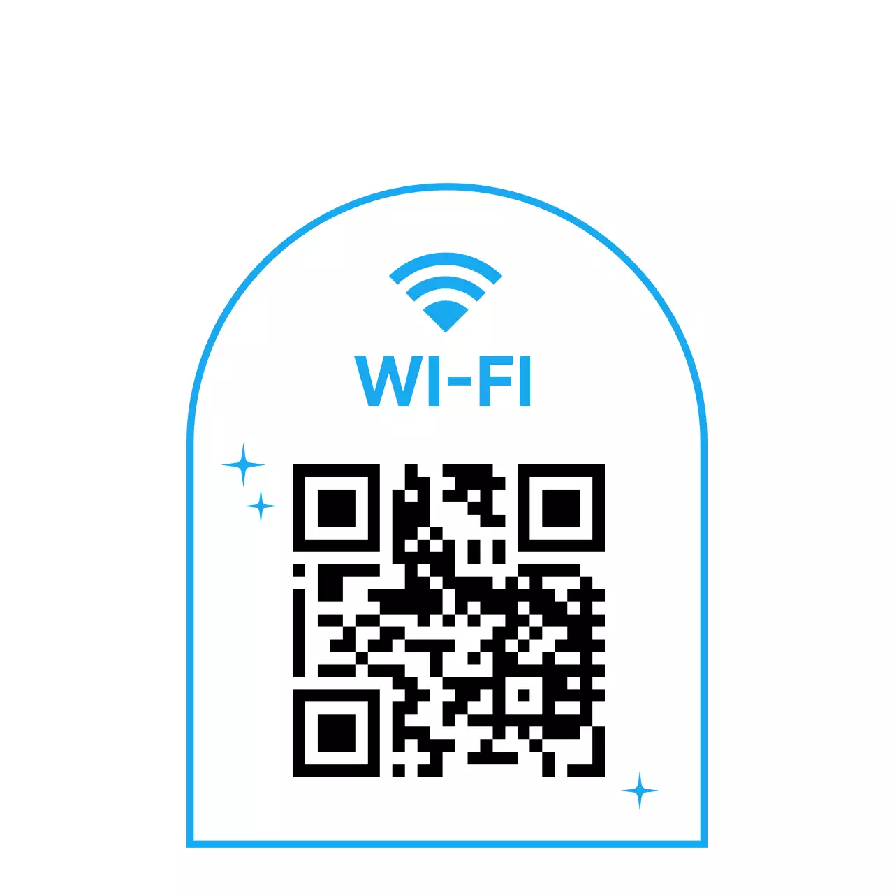 Ligação Wi-Fi de cor azul