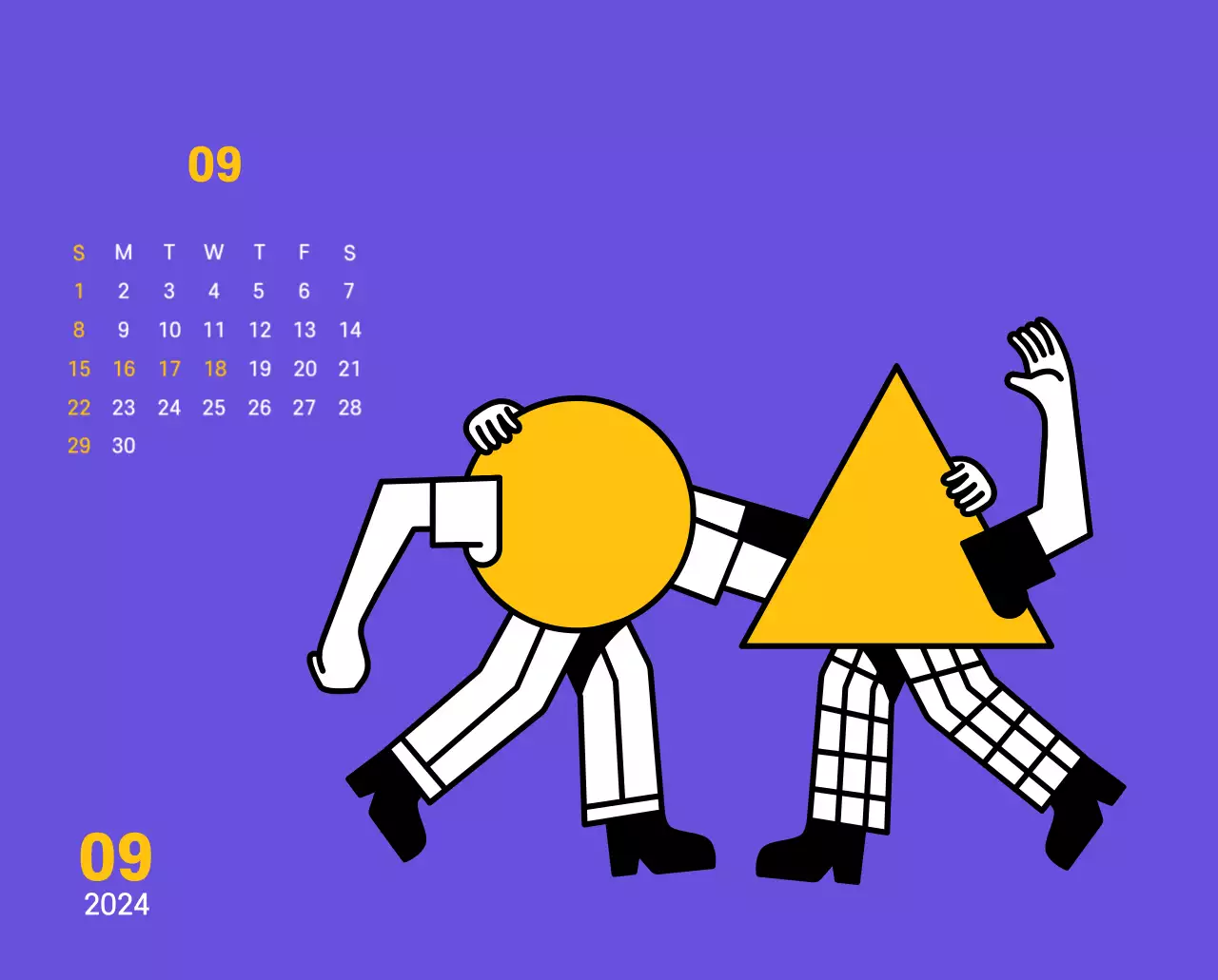 Saubere Linie Illustration auf einem lila Hintergrund