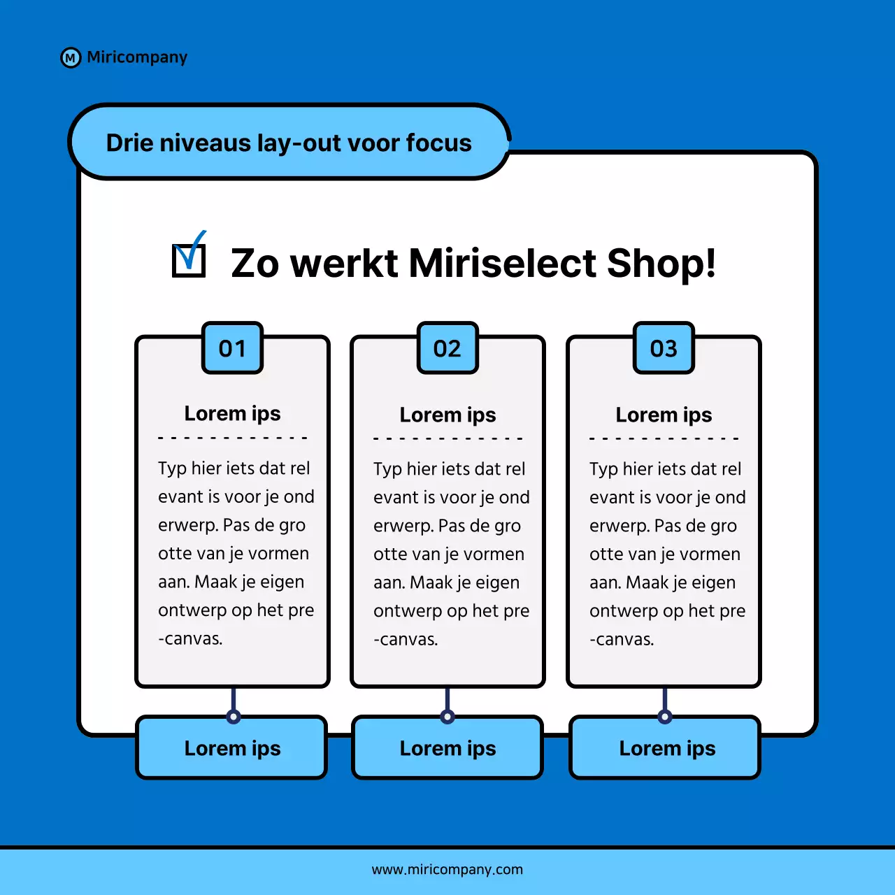 Minimalistische zakelijke pitch voorstel in blauw en lichtblauw