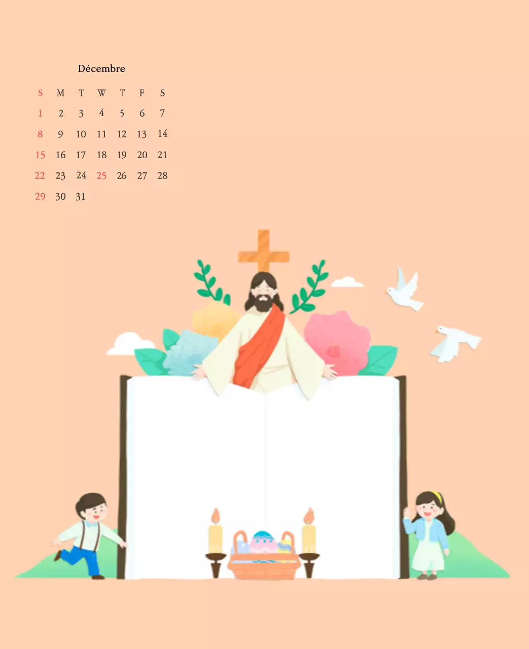 Des églises aux couleurs chaudes et des illustrations mignonnes