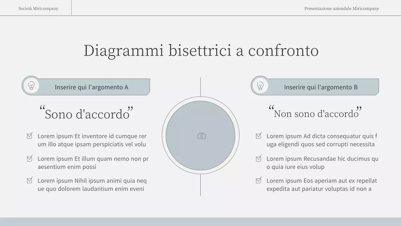 Una relazione d'affari semplice ed emozionale in azzurro e bianco