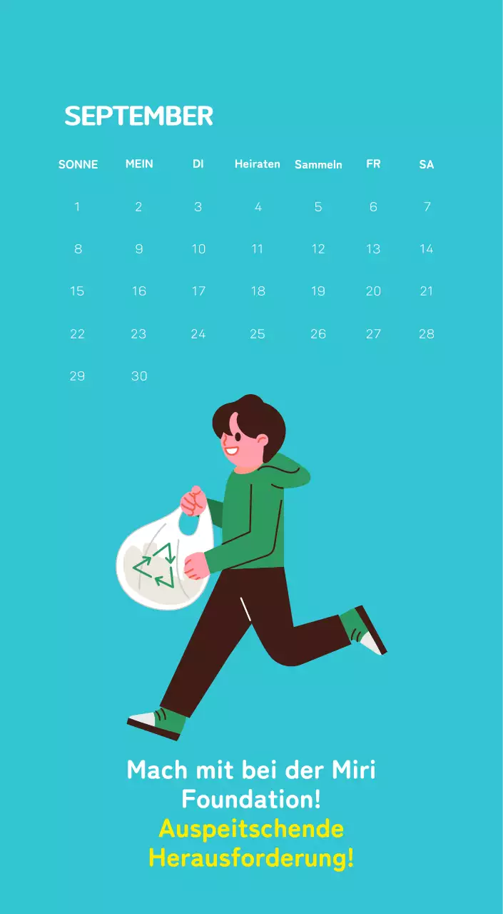 Mit farbenfrohen Illustrationen von Menschen und dem Planeten wird die Weihnachtszeit gefeiert.