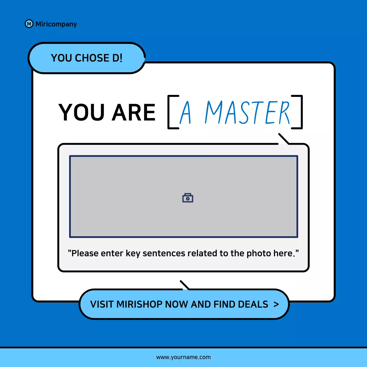 Blue Minimal Shopping Survey Instagram Carousel