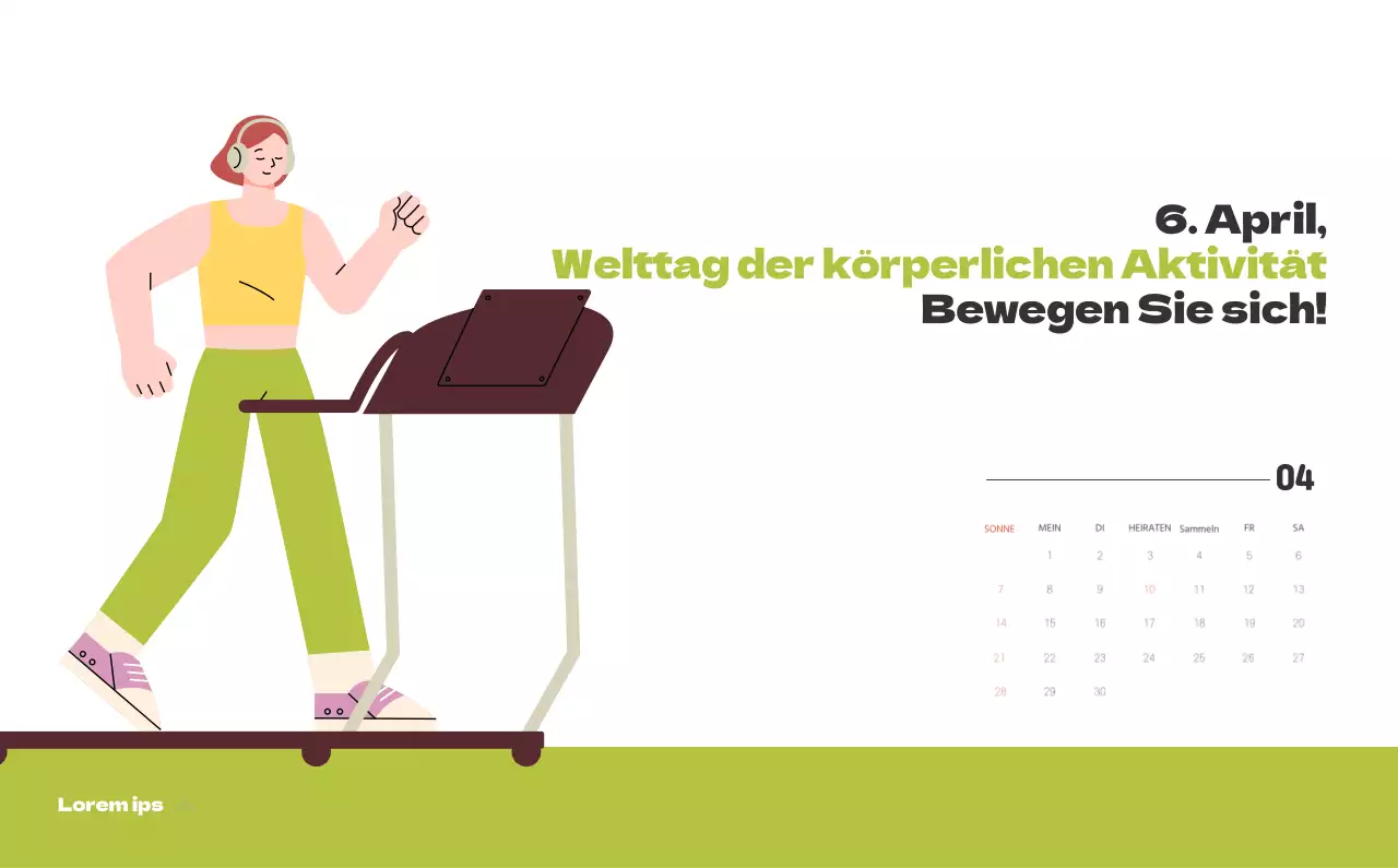 Ein festliches Krankenhaus mit Illustrationen zum Thema Gesundheit und Familie und farbenfrohen Akzenten