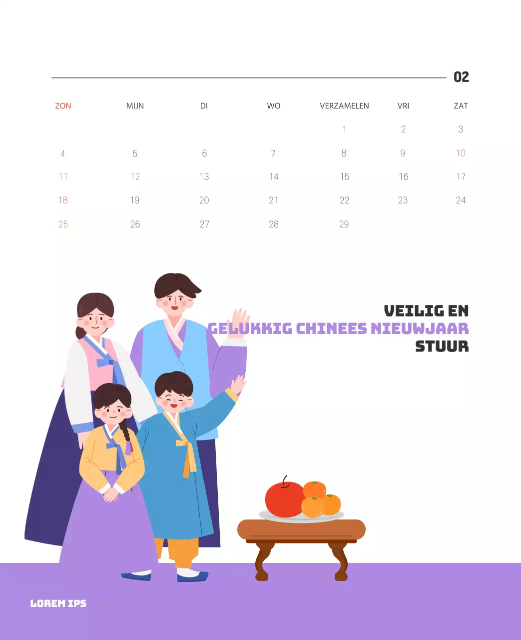 Een feestelijk ziekenhuis met illustraties met gezondheids- en gezinsthema's en kleurrijke accenten