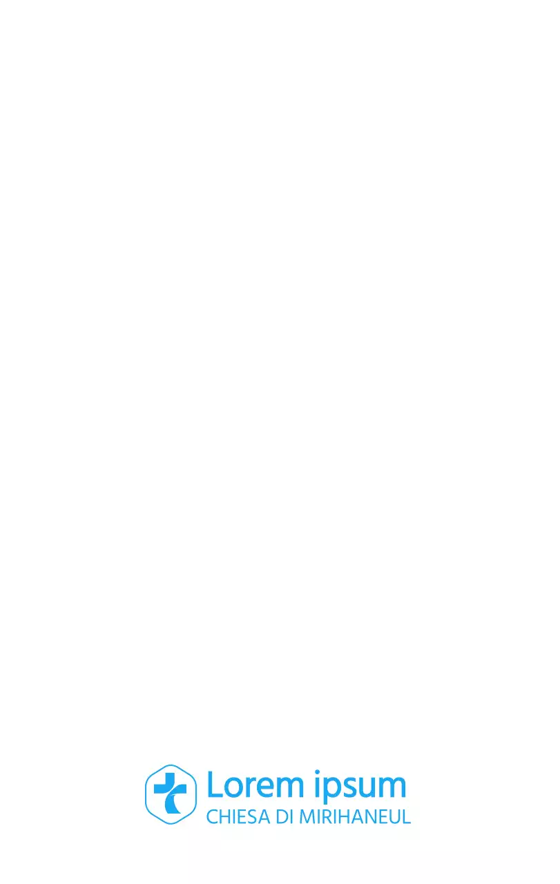 Calendario ecclesiastico blu di concezione moderna